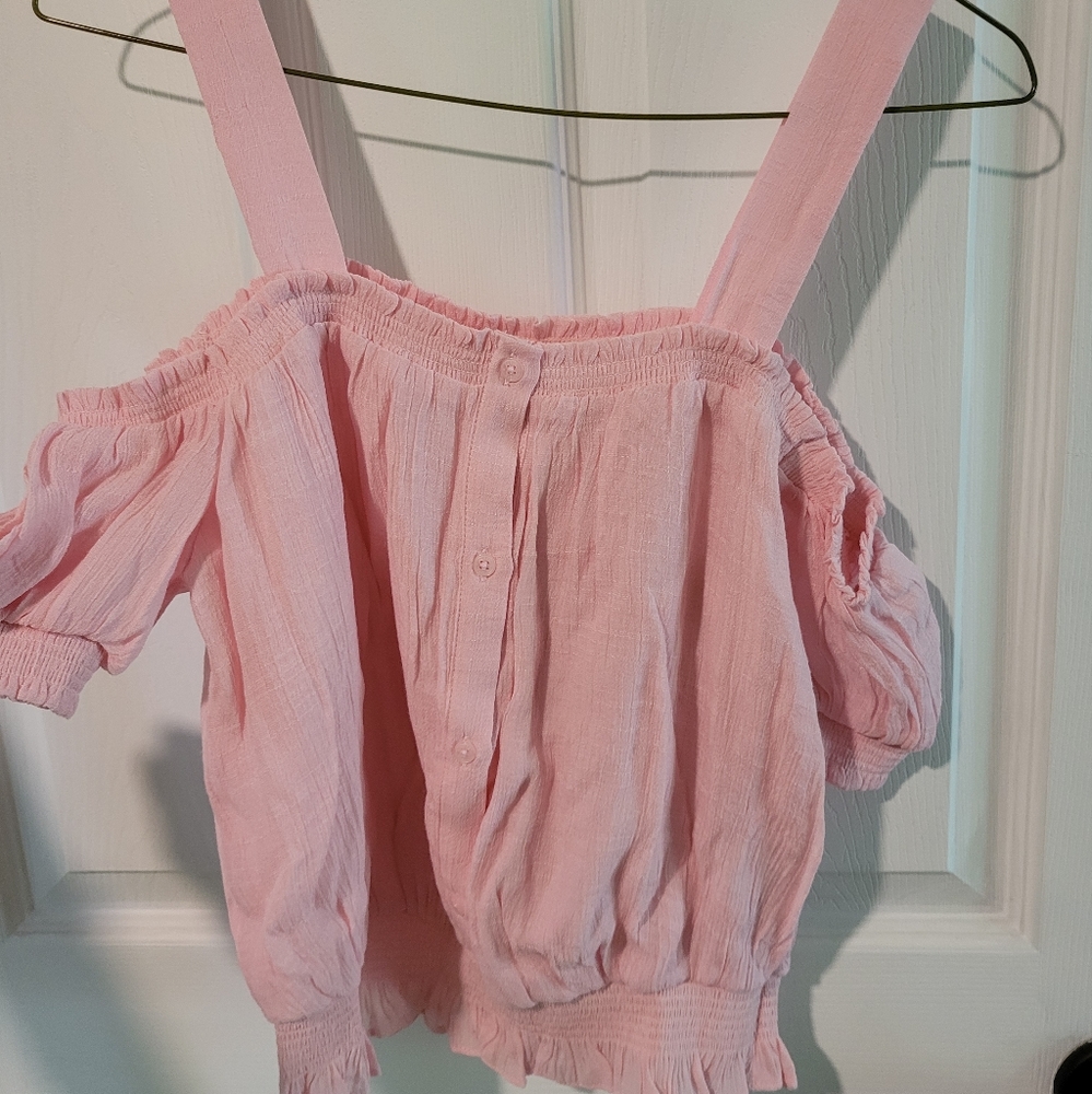 Off the shoulder smock top nwt